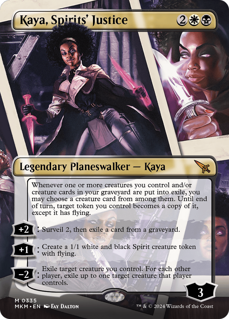 Kaya, Spirits' Justice (Borderless) [Murders at Karlov Manor] | Game Grid - Logan