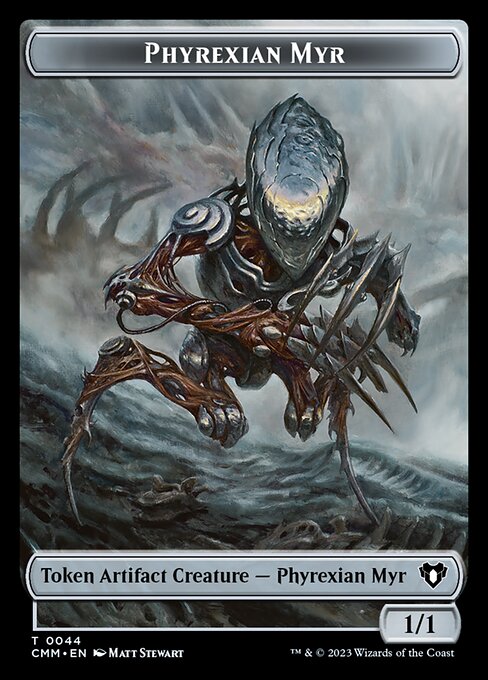 Eldrazi // Phyrexian Myr Double-Sided Token [Commander Masters Tokens] | Game Grid - Logan