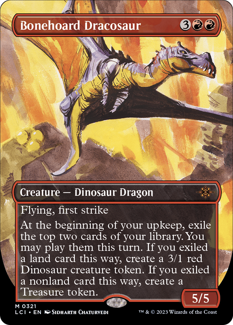 Bonehoard Dracosaur (Borderless) [The Lost Caverns of Ixalan] | Game Grid - Logan