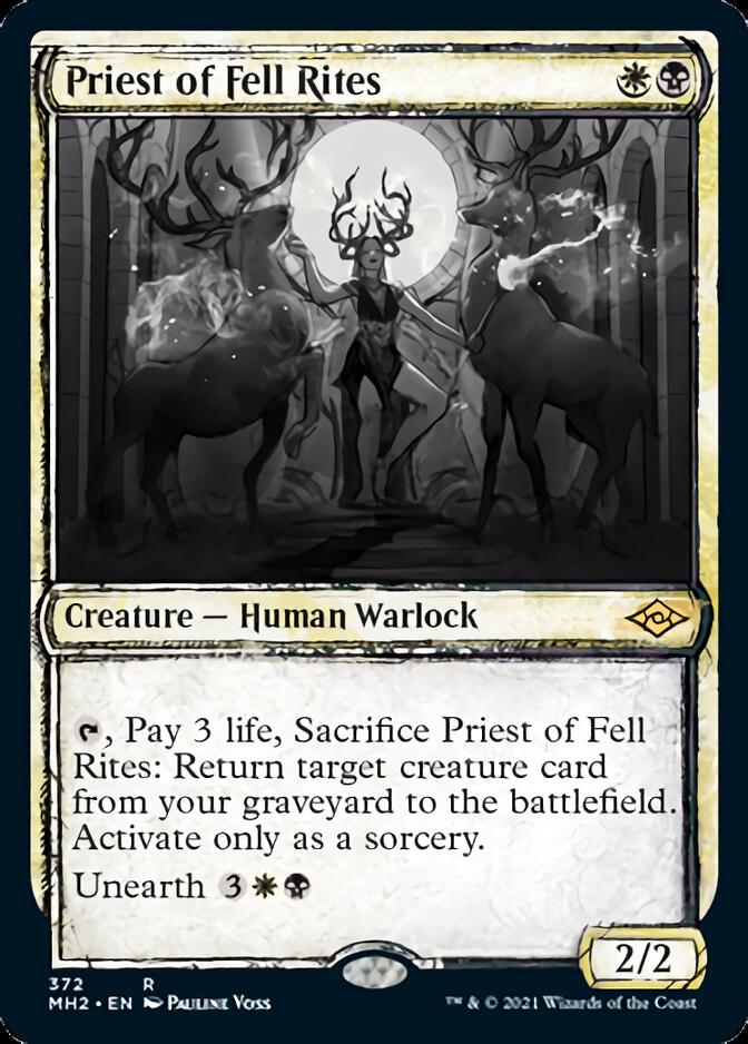 Priest of Fell Rites (Sketch) [Modern Horizons 2] | Game Grid - Logan