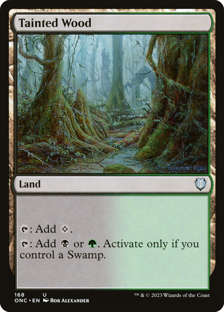 Tainted Wood [Phyrexia: All Will Be One Commander] | Game Grid - Logan