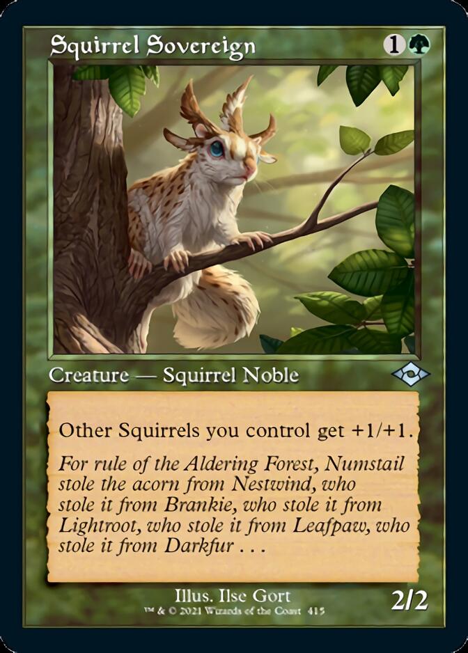 Squirrel Sovereign (Retro Foil Etched) [Modern Horizons 2] | Game Grid - Logan