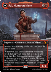 Ral, Monsoon Mage // Ral, Leyline Prodigy (Borderless) (Textured Foil) [Modern Horizons 3] | Game Grid - Logan