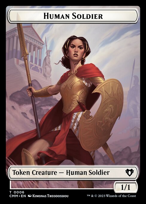 Elemental (0037) // Human Soldier Double-Sided Token [Commander Masters Tokens] | Game Grid - Logan