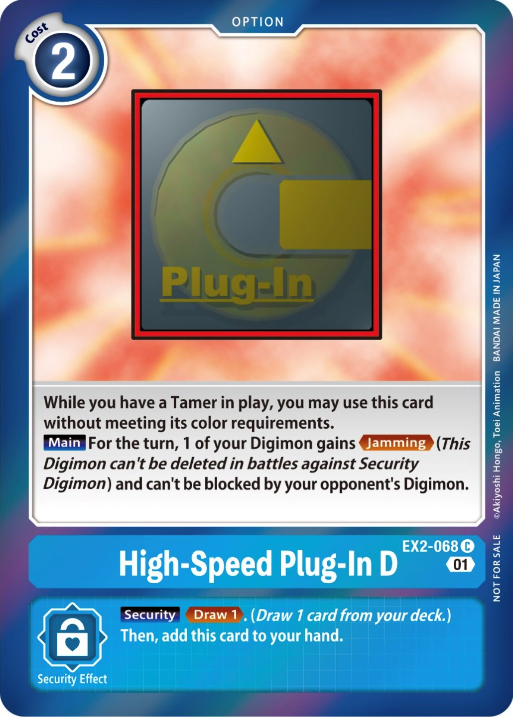 High-Speed Plug-In D [EX2-068] (Event Pack 4) [Digital Hazard Promos] | Game Grid - Logan