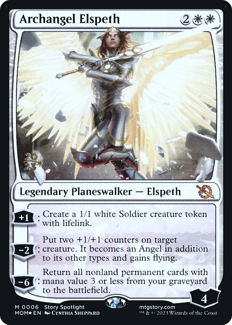 Archangel Elspeth [March of the Machine Prerelease Promos] | Game Grid - Logan