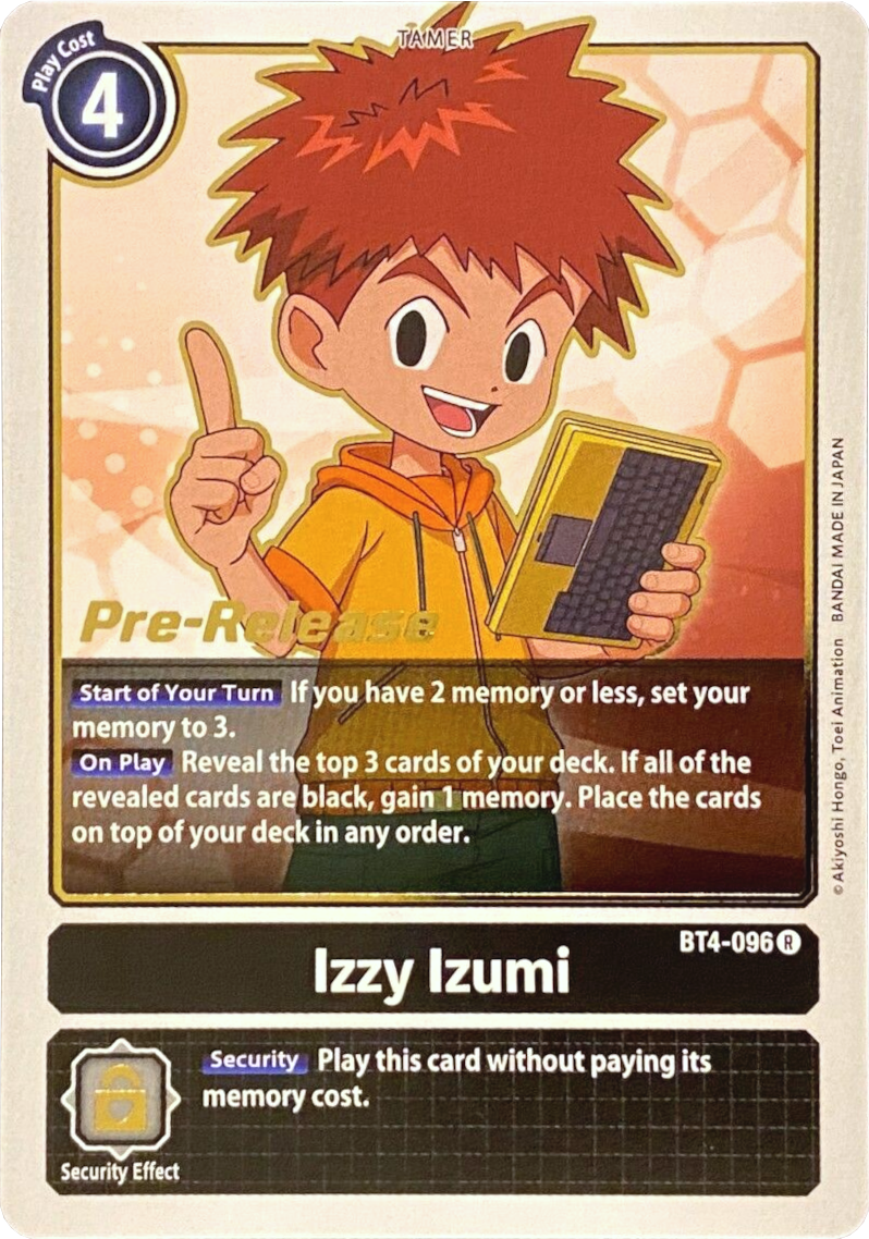 Izzy Izumi [BT4-096] [Great Legend Pre-Release Promos] | Game Grid - Logan