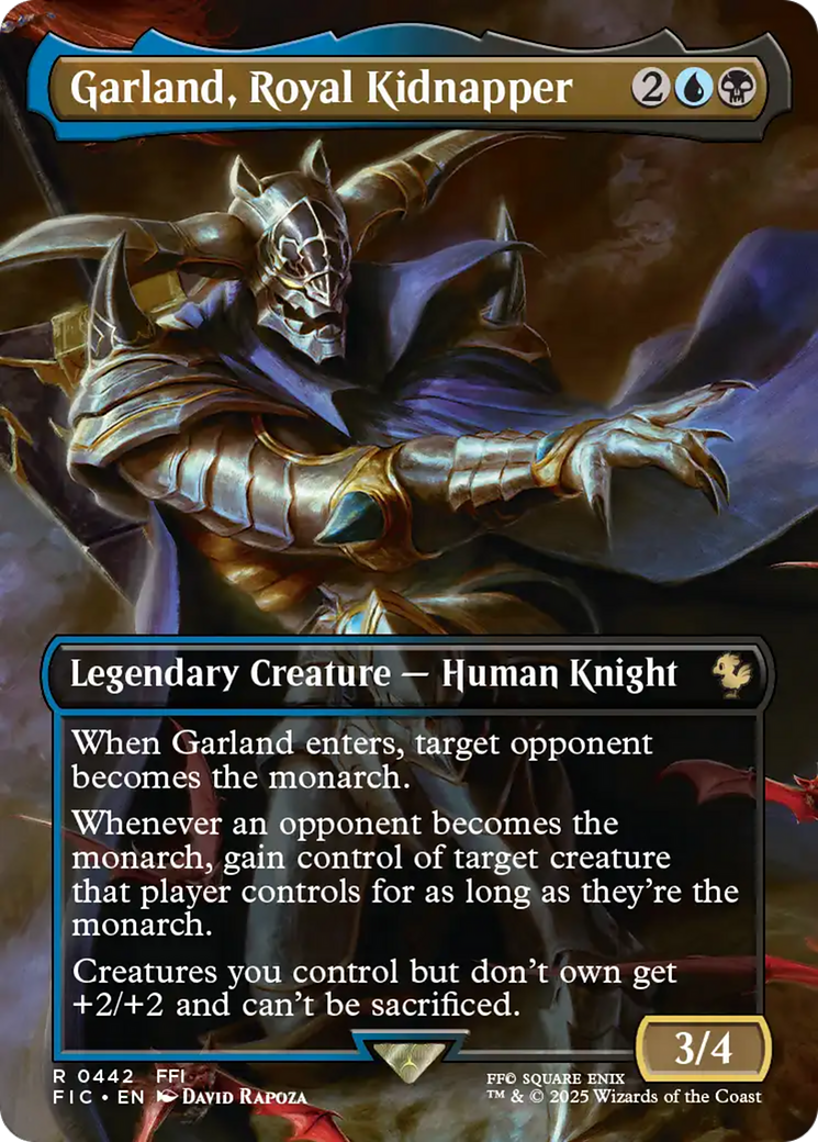 Garland, Royal Kidnapper (Borderless) [FINAL FANTASY Commander] | Game Grid - Logan