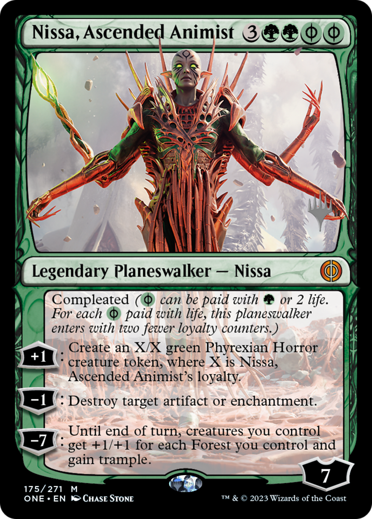 Nissa, Ascended Animist (Promo Pack) [Phyrexia: All Will Be One Promos] | Game Grid - Logan