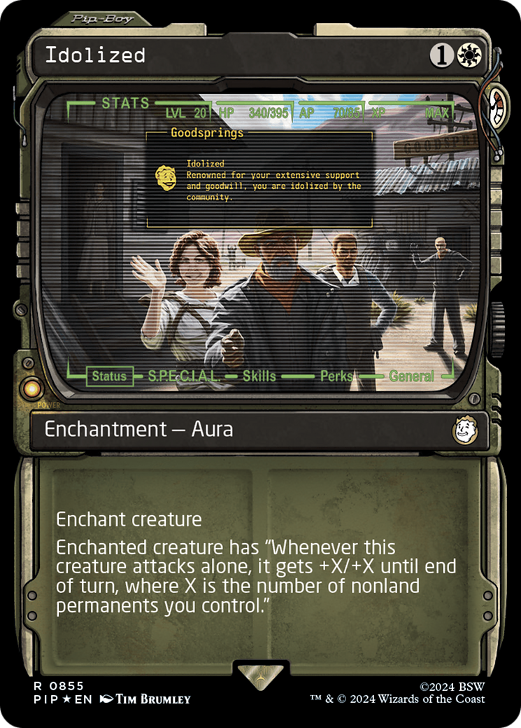 Idolized (Showcase) (Surge Foil) [Fallout] | Game Grid - Logan