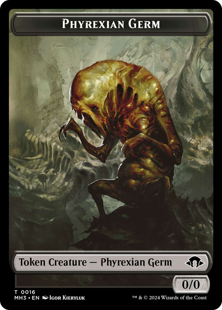 Phyrexian Germ // Snake Double-Sided Token [Modern Horizons 3 Tokens] | Game Grid - Logan