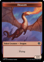 Dragon // Kor Ally Double-Sided Token [Commander Masters Tokens] | Game Grid - Logan