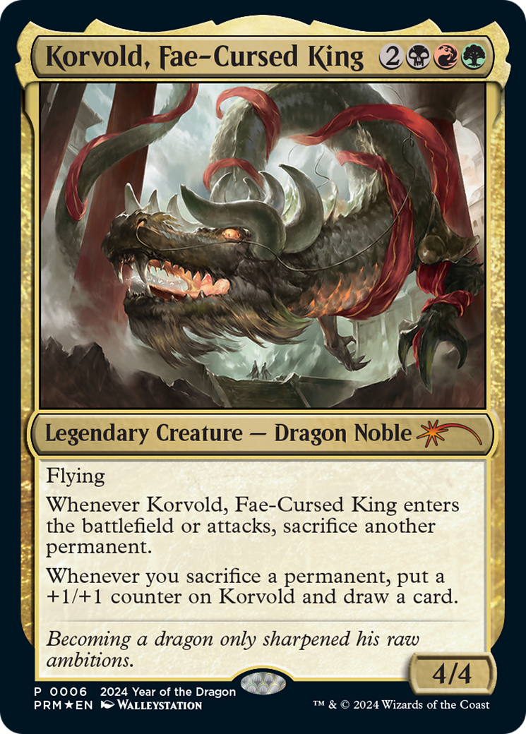 Korvold, Fae-Cursed King (Year of the Dragon 2024) [Standard Showdown Promos] | Game Grid - Logan