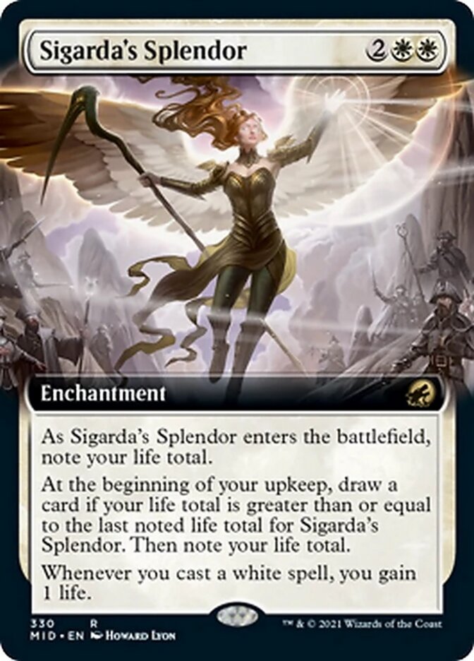 Sigarda's Splendor (Extended Art) [Innistrad: Midnight Hunt] | Game Grid - Logan