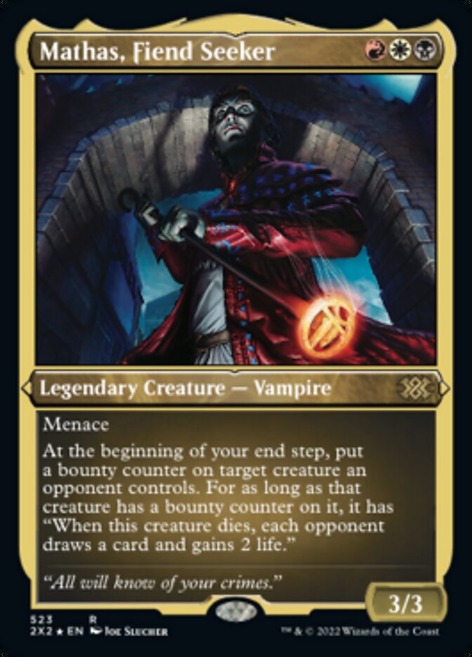Mathas, Fiend Seeker (Foil Etched) [Double Masters 2022] | Game Grid - Logan