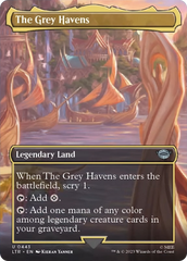 The Grey Havens (Borderless Alternate Art) [The Lord of the Rings: Tales of Middle-Earth] | Game Grid - Logan