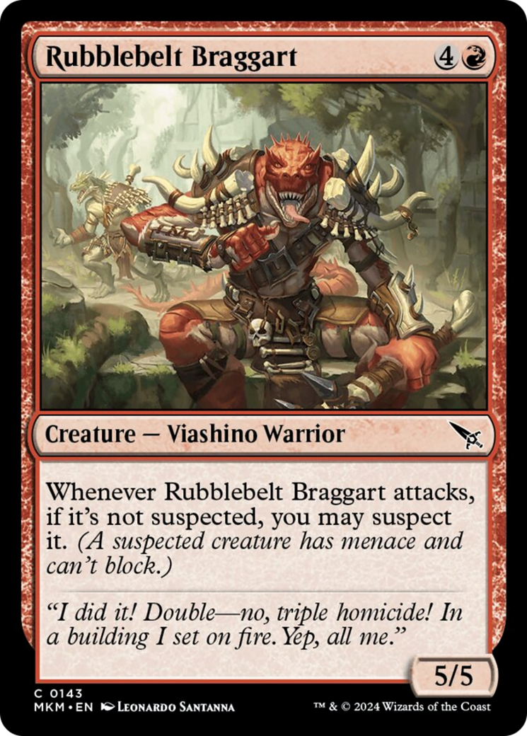 Rubblebelt Braggart [Murders at Karlov Manor] | Game Grid - Logan