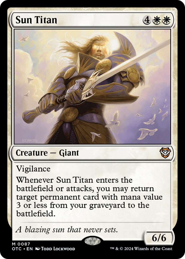 Sun Titan [Outlaws of Thunder Junction Commander] | Game Grid - Logan