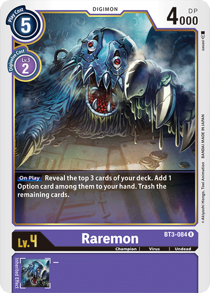 Raremon [BT3-084] [Release Special Booster Ver.1.0] | Game Grid - Logan