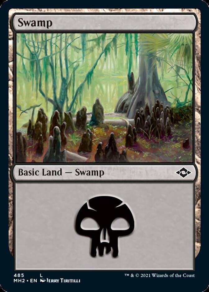 Swamp (485) (Foil Etched) [Modern Horizons 2] | Game Grid - Logan