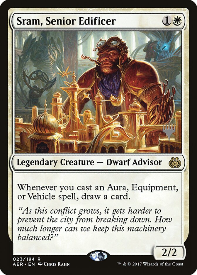 Sram, Senior Edificer [Aether Revolt Promos] | Game Grid - Logan