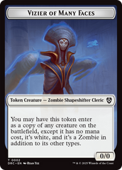 Angel of Sanctions // Vizier of Many Faces Double-Sided Token [Aetherdrift Commander] | Game Grid - Logan