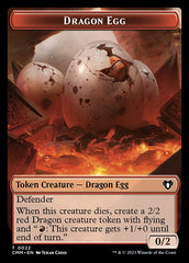 Treasure // Dragon Egg Double-Sided Token [Commander Masters Tokens] | Game Grid - Logan