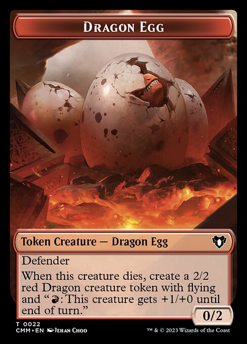 Eldrazi Spawn // Dragon Egg Double-Sided Token [Commander Masters Tokens] | Game Grid - Logan