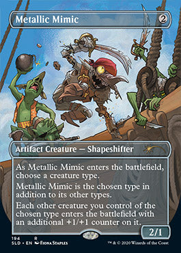 Metallic Mimic (Borderless) [Secret Lair Drop Series] | Game Grid - Logan