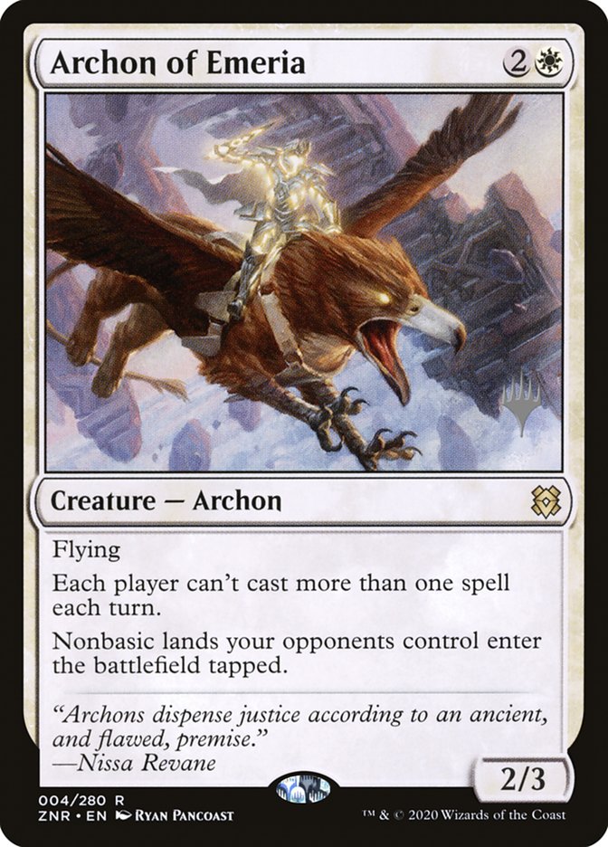 Archon of Emeria (Promo Pack) [Zendikar Rising Promos] | Game Grid - Logan