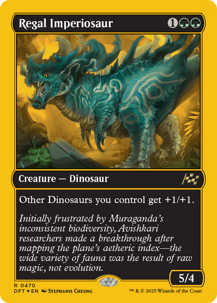 Regal Imperiosaur (First-Place Foil) [Aetherdrift] | Game Grid - Logan