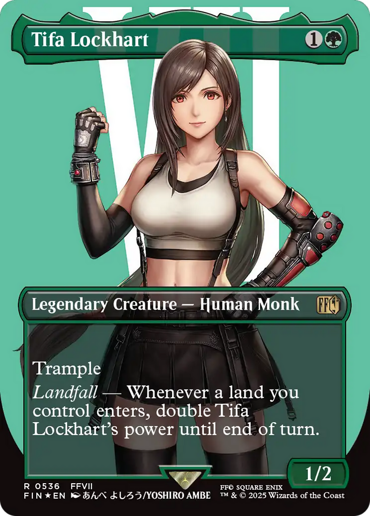 Tifa Lockhart (Borderless) (Surge Foil) [FINAL FANTASY] | Game Grid - Logan