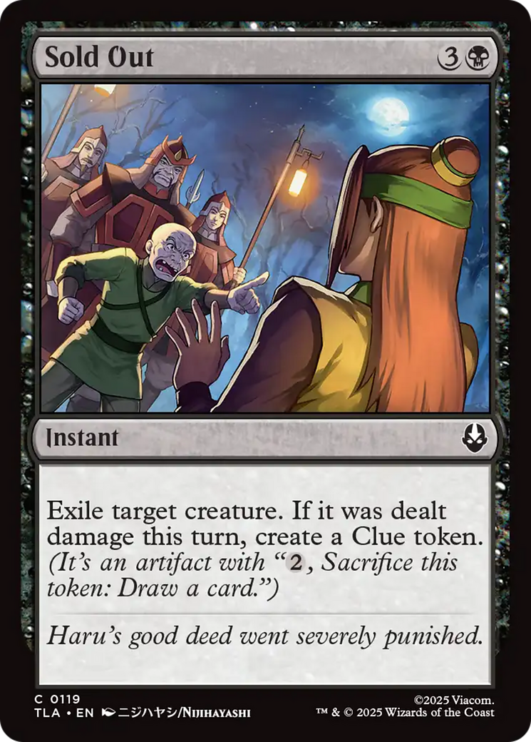 Sold Out [Avatar: The Last Airbender] | Game Grid - Logan