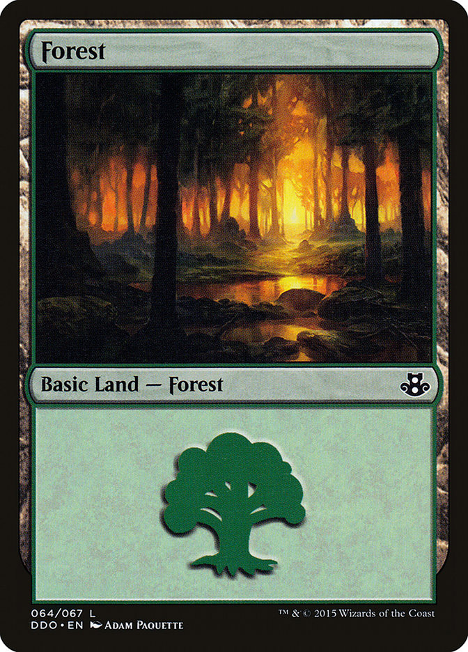 Forest (64) [Duel Decks: Elspeth vs. Kiora] | Game Grid - Logan