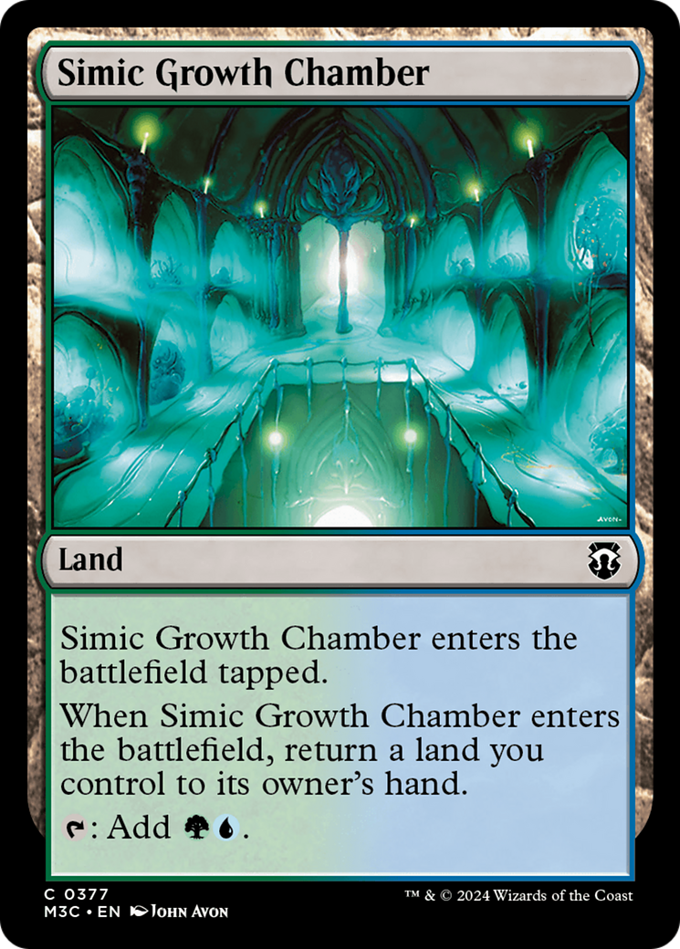 Simic Growth Chamber (Ripple Foil) [Modern Horizons 3 Commander] | Game Grid - Logan