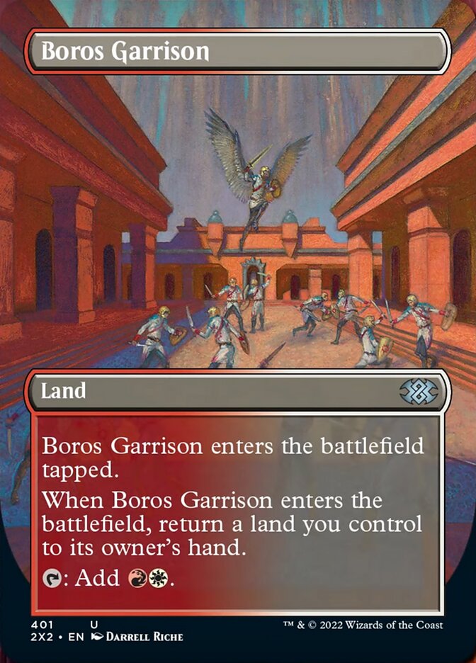 Boros Garrison (Borderless Alternate Art) [Double Masters 2022] | Game Grid - Logan