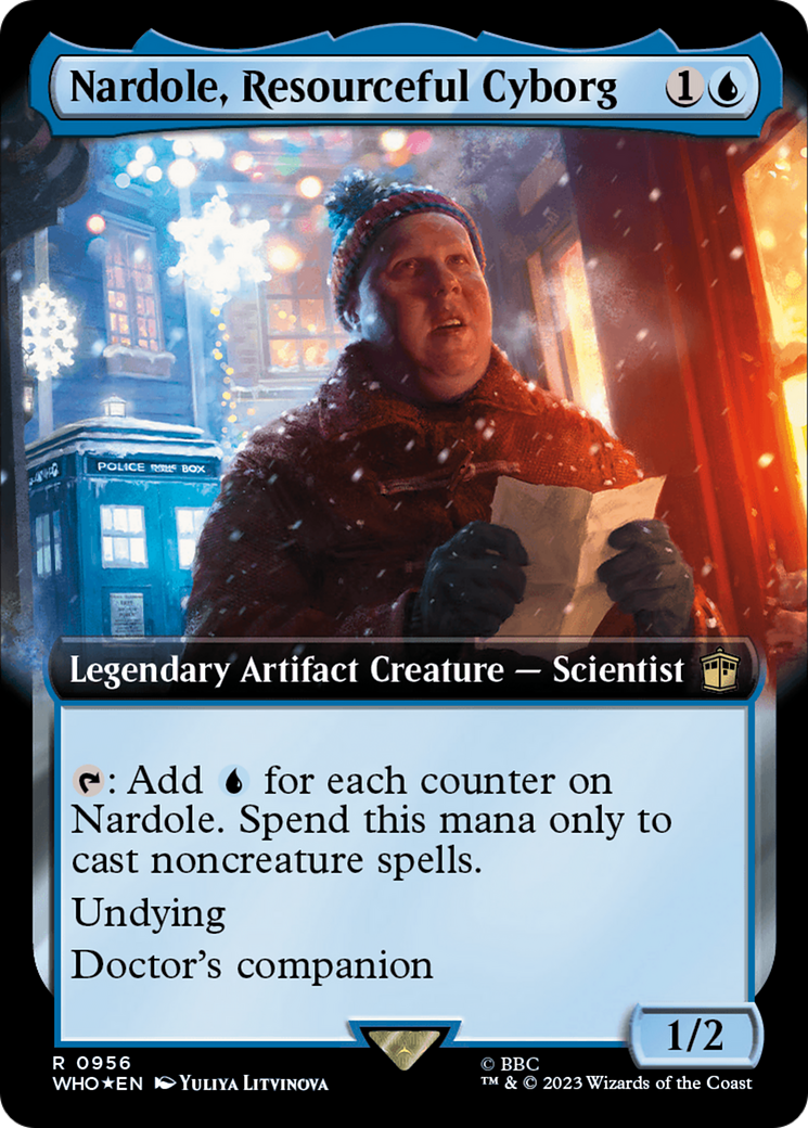 Nardole, Resourceful Cyborg (Extended Art) (Surge Foil) [Doctor Who] | Game Grid - Logan