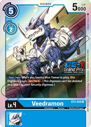 Veedramon [BT2-026] (DC-1 Grand Prix) [Release Special Booster Promos] | Game Grid - Logan