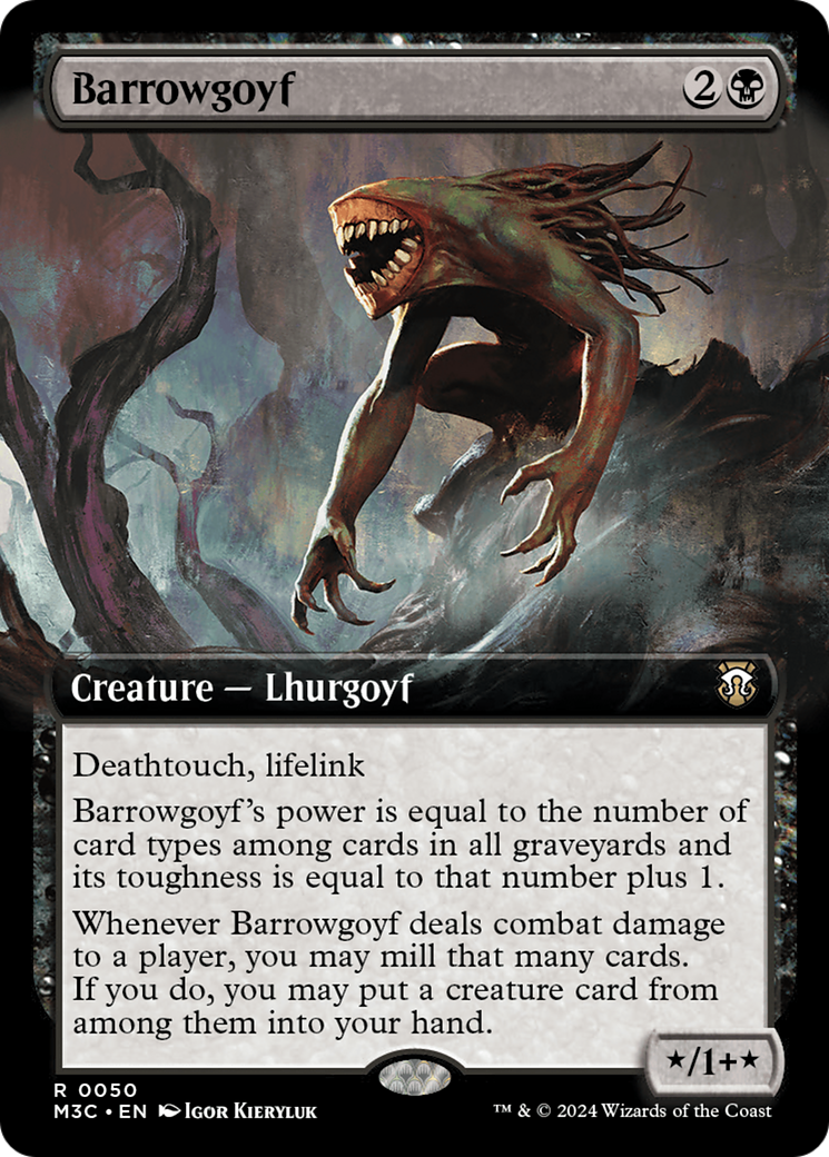 Barrowgoyf (Extended Art) [Modern Horizons 3 Commander] | Game Grid - Logan