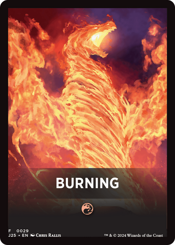 Burning Theme Card [Foundations Jumpstart Front Cards] | Game Grid - Logan