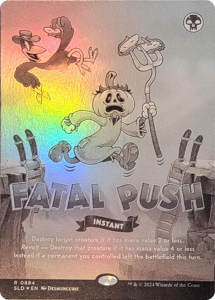 Fatal Push (0884) (Black & White Foil) [Secret Lair Drop Series] | Game Grid - Logan