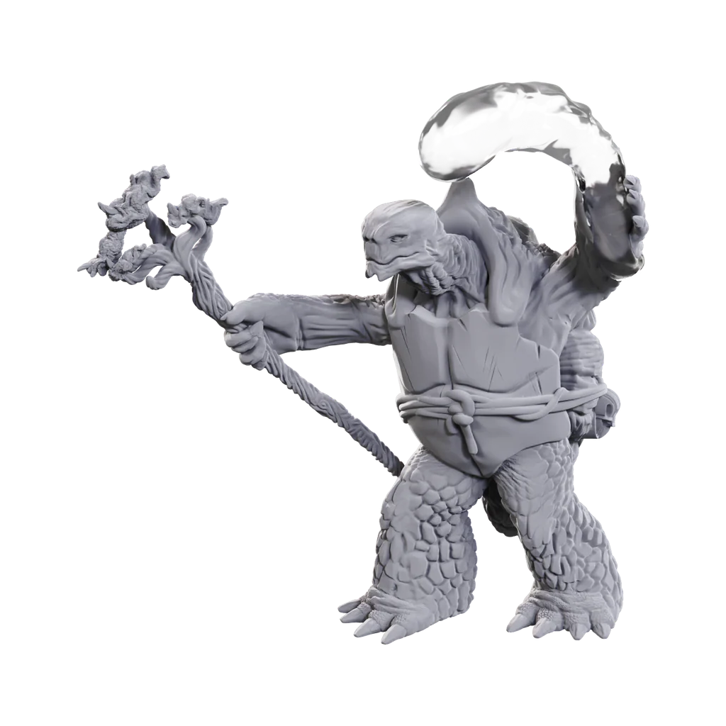 D&D Mini (W24): Tortle Druid & Wild Shape Giant Lizard | Game Grid - Logan