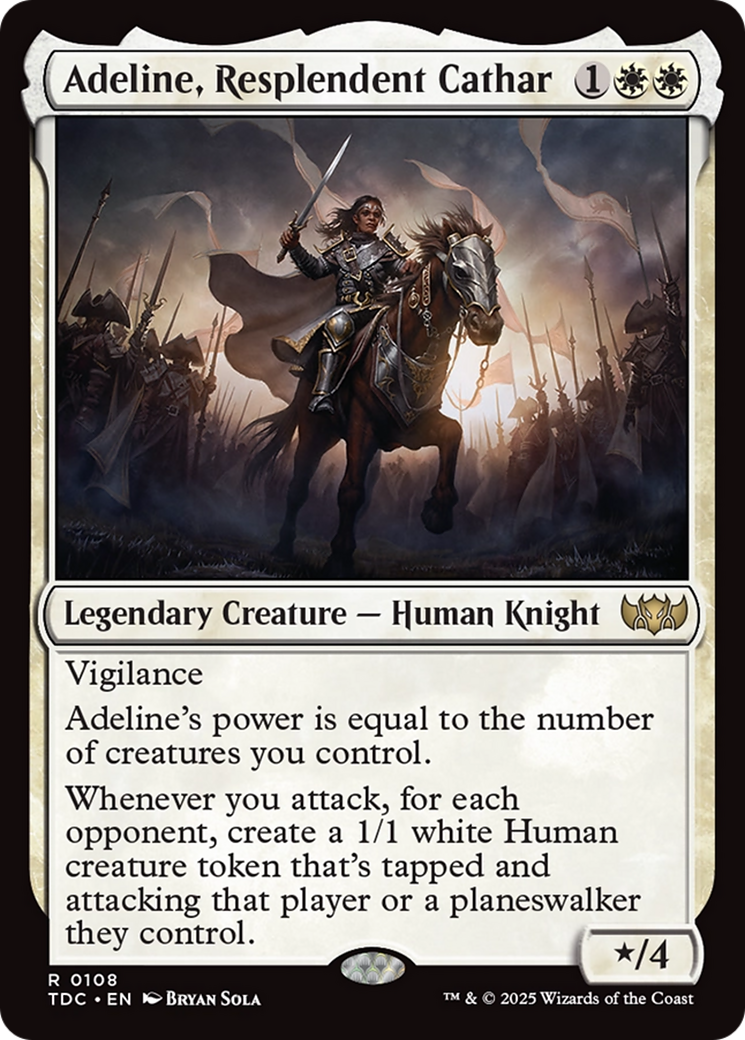 Adeline, Resplendent Cathar [Tarkir: Dragonstorm Commander] | Game Grid - Logan
