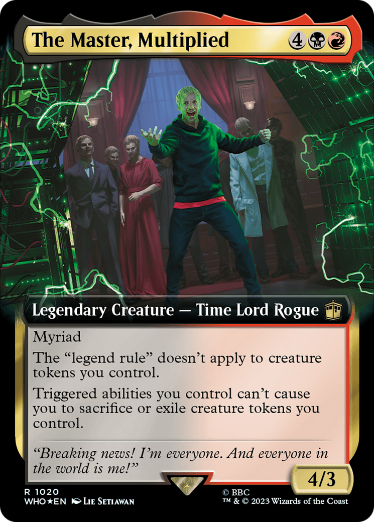 The Master, Multiplied (Extended Art) (Surge Foil) [Doctor Who] | Game Grid - Logan