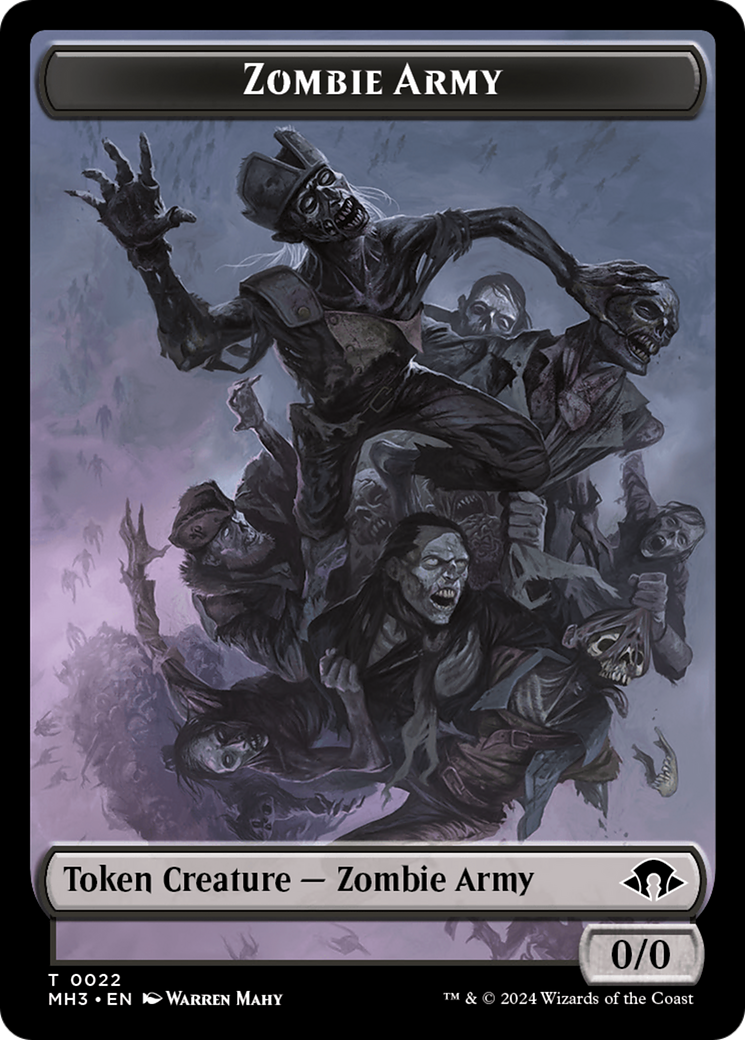 Zombie Army Token [Modern Horizons 3 Tokens] | Game Grid - Logan