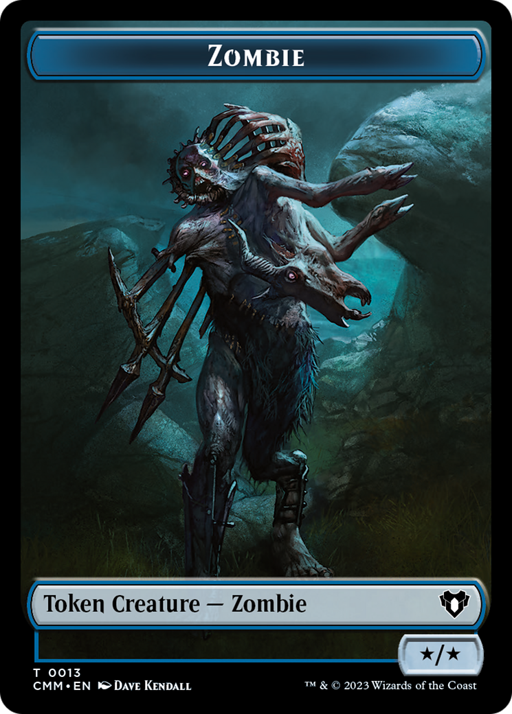 Zombie Token (13) [Commander Masters Tokens] | Game Grid - Logan