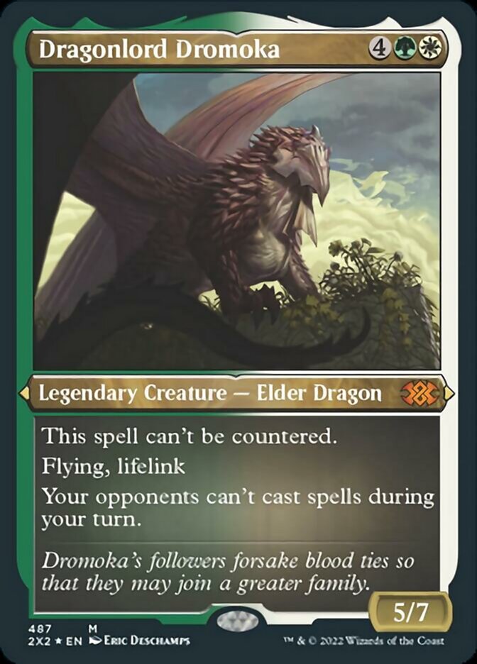 Dragonlord Dromoka (Foil Etched) [Double Masters 2022] | Game Grid - Logan