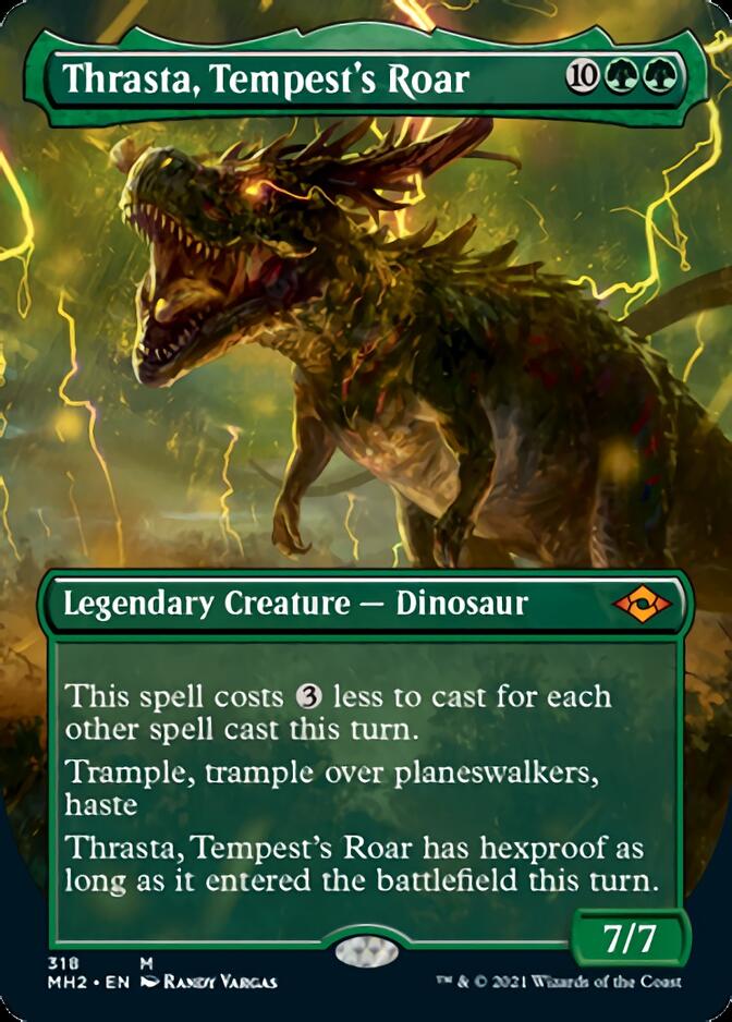 Thrasta, Tempest's Roar (Borderless Alternate Art) [Modern Horizons 2] | Game Grid - Logan