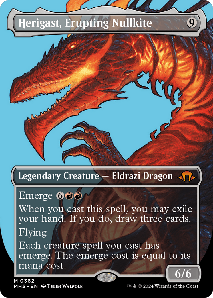 Herigast, Erupting Nullkite (Borderless) [Modern Horizons 3] | Game Grid - Logan