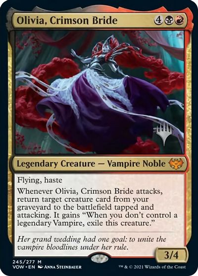 Olivia, Crimson Bride (Promo Pack) [Innistrad: Crimson Vow Promos] | Game Grid - Logan